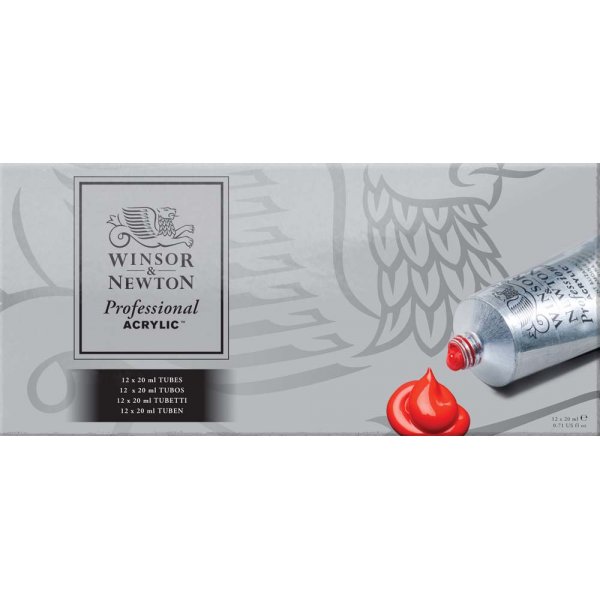 Akryylimaali W&N Professional - Maalisarja 12x20 ml