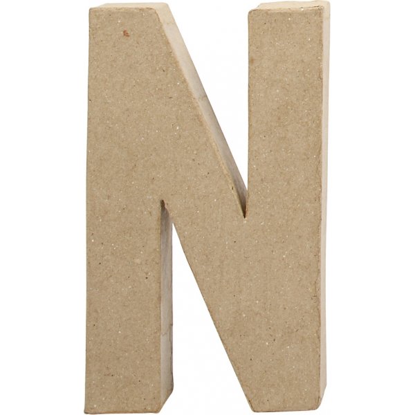 Pahvikirjain - N - 5 cm
